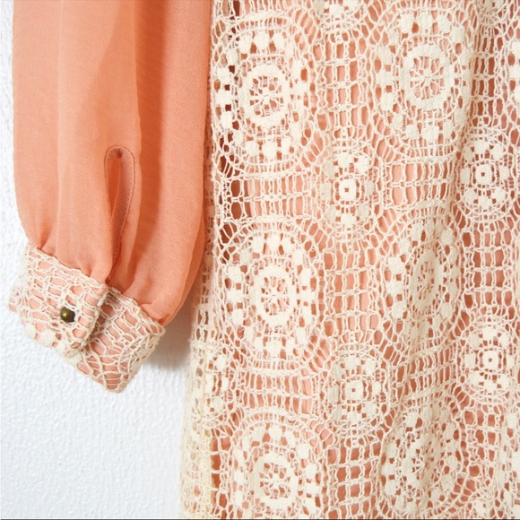 Forever21 Pink Retro Dress Long Balloon Sleeve Size XS - Picture 8 of 8